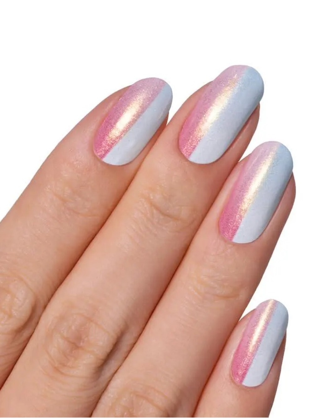 Color Street Angel Wins 100% Pure Nail Polish *RETIRED* Gender Reveal Pink Blue